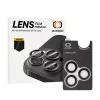 iPhone 16 Pro/16 Pro Max, Edzett üveg kamera védő Aramid kerettel (3 db lencse) - Protect 3D Lens Aramid Series