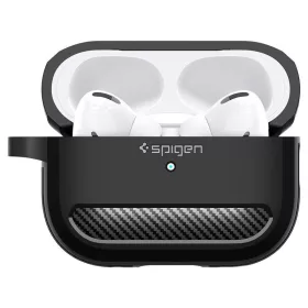   Spigen Rugged Armor fekete ütésálló szilikon tok Airpods Pro 1/2