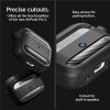 Spigen Rugged Armor fekete ütésálló szilikon tok Airpods Pro 1/2