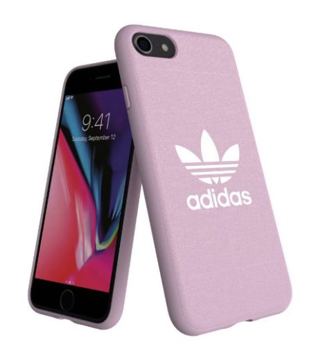 Adidas Logós Szilikon tok iPhone 7-8 - Rózsaszín