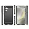 Google Pixel 10 Pro, Carbon mintás rugalmas szilikon tok - Fekete