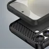 Google Pixel 10 Pro, Carbon mintás rugalmas szilikon tok - Fekete