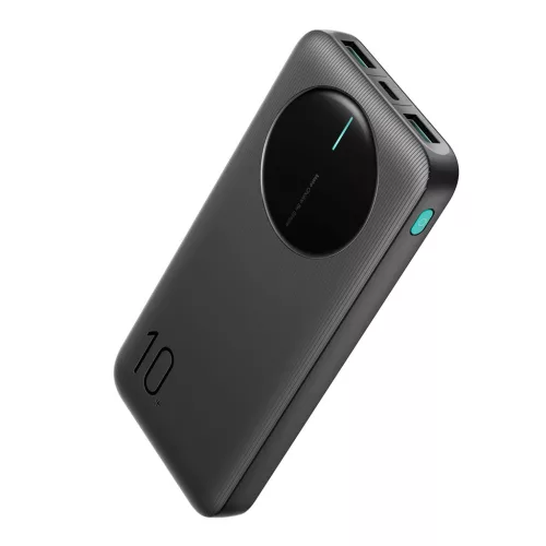 Joyroom JR-PBF12 10000mAh Powerbank 2 USB-A és 1 USB-C porttal - Fekete