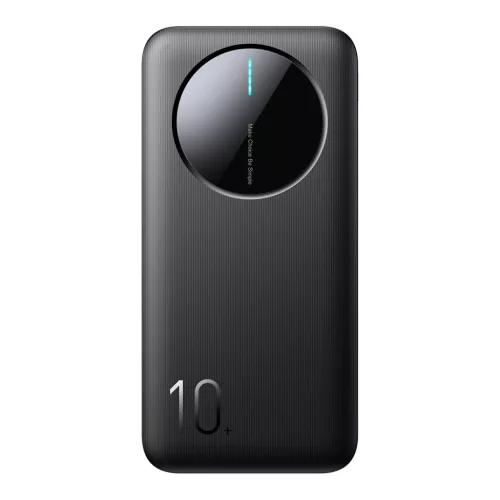 Joyroom JR-PBF12 10000mAh Powerbank 2 USB-A és 1 USB-C porttal - Fekete