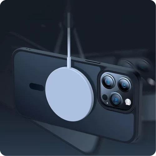 Tech-Protect MagMat MagSafe átlátszó tok iPhone 15 Pro Max - Matt Titánium