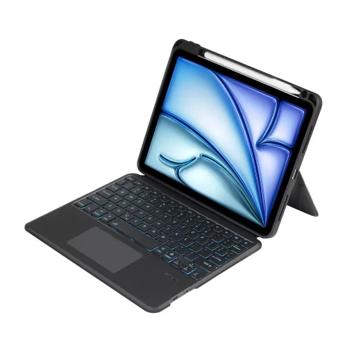 Tech-Protect Pen Tartó + Billentyűzet Tok Apple iPad Air 10.9" 4th / 5th gen. (2020-2022) / 11" 6th gen. (2024) - Fekete