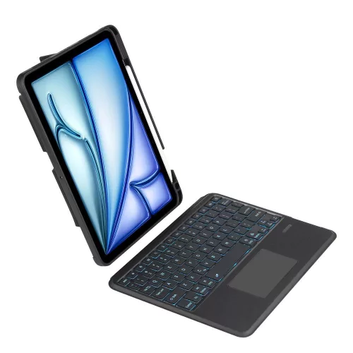 Tech-Protect Pen Tartó + Billentyűzet Tok Apple iPad Air 10.9" 4th / 5th gen. (2020-2022) / 11" 6th gen. (2024) - Fekete