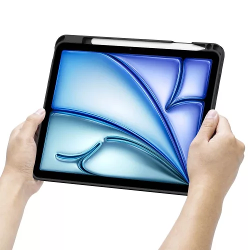 Tech-Protect Pen Tartó + Billentyűzet Tok Apple iPad Air 10.9" 4th / 5th gen. (2020-2022) / 11" 6th gen. (2024) - Fekete