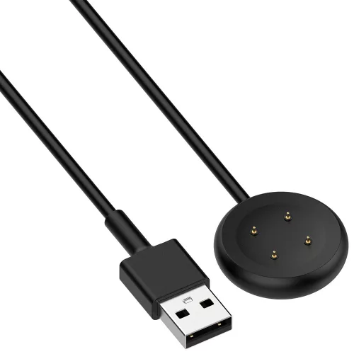 Techsuit - Okosóra Töltő (THC5) - Google Pixel Watch 3-hoz (41 mm, 45 mm) / 2 / Fitbit Ace LTE, USB - Fekete