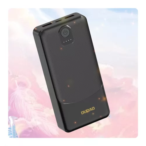 Dudao K10Pro Powerbank 20000mAh 2.4A 2x USB-A - fekete