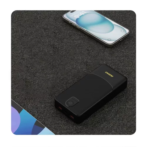 Dudao K10Pro Powerbank 20000mAh 2.4A 2x USB-A - fekete