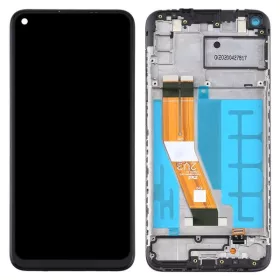   Gyári OEM LCD kijelző - Fekete - Samsung Galaxy A11 2020 - SM-A115
