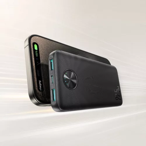 Joyroom Powerbank JR-PBF15 10000mAh USB-C USB-A 22.5W - fekete