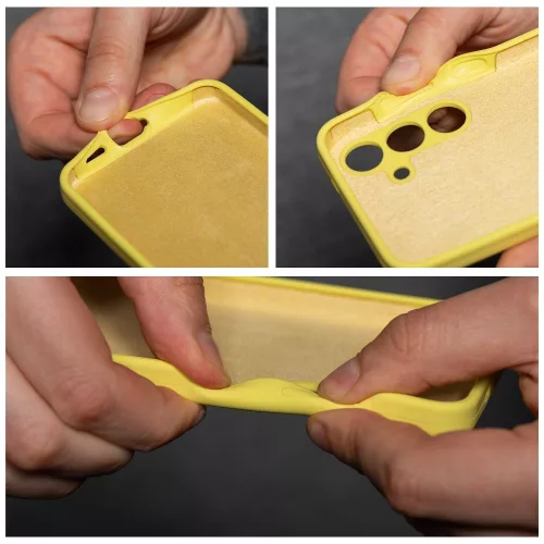 SILICONE 2mm vastag tok SAMSUNG S25 Plus - Sárga