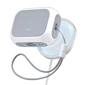   ESR Orbit fehér szilikon tok Magsafe kompatibilis felfűzővel Airpods Pro 1/2