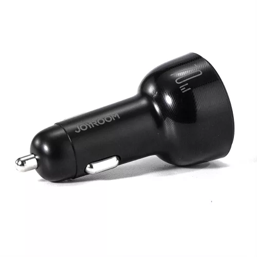Autós Töltő 70W - 3 porttal (1 x USB, 2 x USB-C) - Fekete - Joyroom (JR-CL26) 