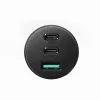 Autós Töltő 70W - 3 porttal (1 x USB, 2 x USB-C) - Fekete - Joyroom (JR-CL26) 