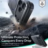 iPhone 17 Pro Max, Ütésálló MagSafe-es tok, kitámasztóval, háromrétegű védelemmel - Fekete - ESR - Cyber Armor Kickstand