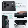 iPhone 17 Pro Max, Ütésálló MagSafe-es tok, kitámasztóval, háromrétegű védelemmel - Fekete - ESR - Cyber Armor Kickstand