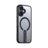 Hybrid Armor X tok iPhone 17-hez MagSafe-kompatibilis kitámasztóval - Fekete
