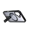 Hybrid Armor X tok iPhone 17-hez MagSafe-kompatibilis kitámasztóval - Fekete