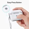 ESR Orbit fehér szilikon tok Magsafe kompatibilis felfűzővel Airpods 4