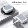 ESR Orbit fehér szilikon tok Magsafe kompatibilis felfűzővel Airpods 4