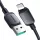 Joyroom Multi-Color Series A14 Lightning / USB-A 2.4A 1.2 m kábel - Fekete