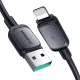 Joyroom Multi-Color Series A14 Lightning / USB-A 2.4A 1.2 m kábel - Fekete