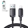 Joyroom Multi-Color Series A14 Lightning / USB-A 2.4A 1.2 m kábel - Fekete
