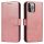 Eco Bőr kinyitható rózsaszín tok (iPhone 15 Pro Max)