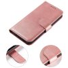 Eco Bőr kinyitható rózsaszín tok (iPhone 15)