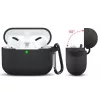 Techsuit - Szilikon tok - AirPods Pro 1 / 2 - Fekete