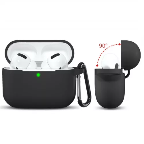 Techsuit - Szilikon tok - AirPods Pro 1 / 2 - Fekete