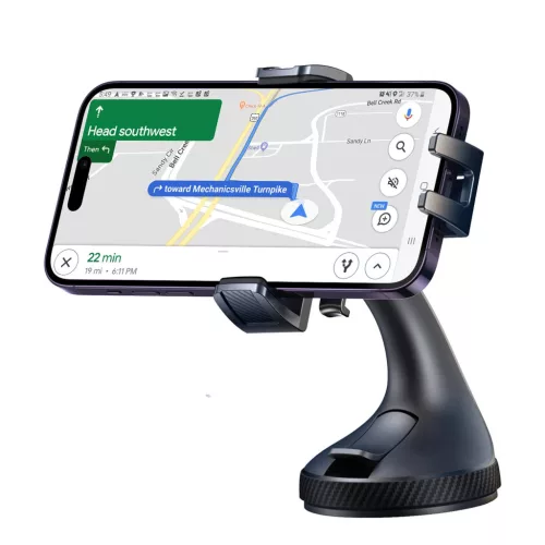 Joyroom JR-OK6 autós telefon tartó szélvédőre vagy műszerfalra - fekete