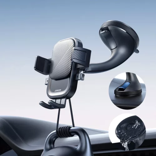 Joyroom JR-OK6 autós telefon tartó szélvédőre vagy műszerfalra - fekete