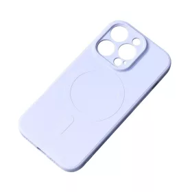 Szilikon Magsafe világoskék tok (iPhone 15 Plus)