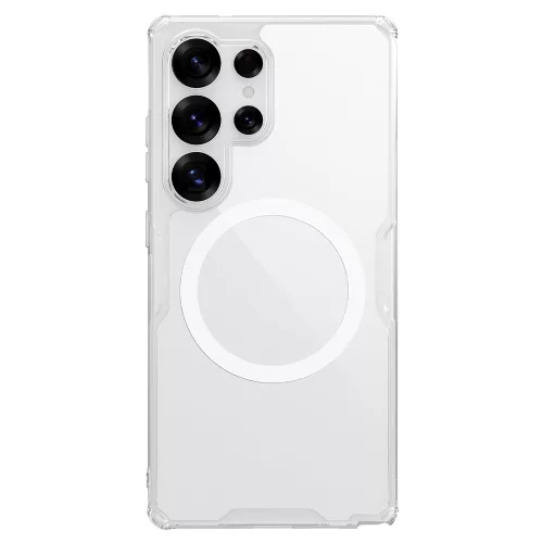 Samsung Galaxy S25 Ultra, Ütésálló MagSafe tok - Átlátszó - Nillkin Nature TPU Pro 