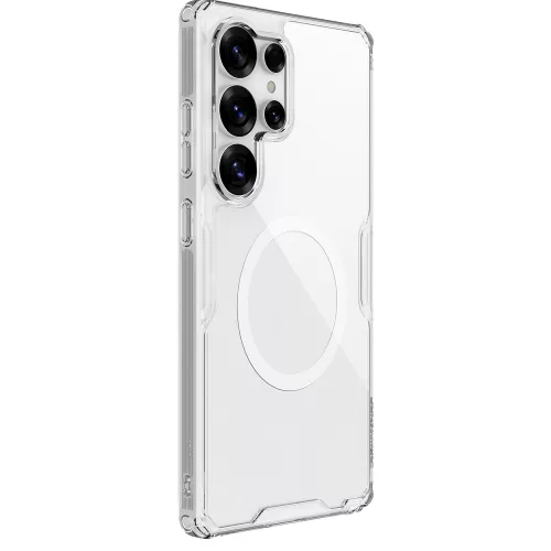 Samsung Galaxy S25 Ultra, Ütésálló MagSafe tok - Átlátszó - Nillkin Nature TPU Pro 