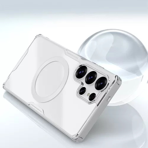 Samsung Galaxy S25 Ultra, Ütésálló MagSafe tok - Átlátszó - Nillkin Nature TPU Pro 