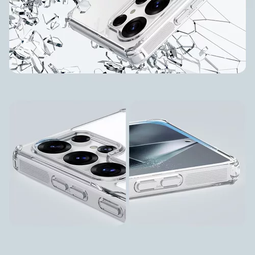 Samsung Galaxy S25 Ultra, Ütésálló MagSafe tok - Átlátszó - Nillkin Nature TPU Pro 