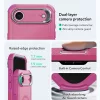 iPhone 17 Air, Ütésálló MagSafe-es tok, kitámasztóval, háromrétegű védelemmel - Rózsaszín - ESR - Cyber Armor Kickstand