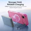 iPhone 17 Air, Ütésálló MagSafe-es tok, kitámasztóval, háromrétegű védelemmel - Rózsaszín - ESR - Cyber Armor Kickstand