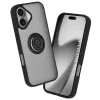 Techsuit - Glinth Ütésálló Gyűrűs tok - iPhone 17 - Fekete