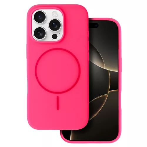 MagSafe Slim Szilikon tok iPhone 15 Pro - Pink