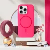 MagSafe Slim Szilikon tok iPhone 15 Pro - Pink