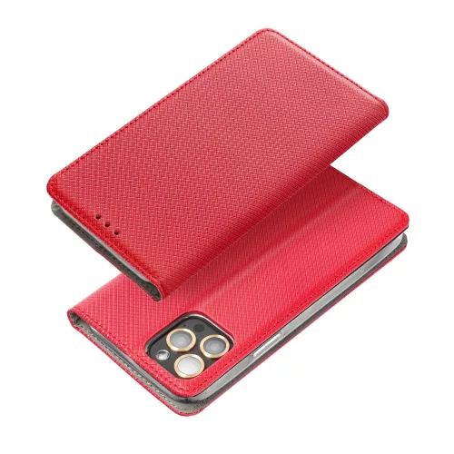 Honor Magic 7 Lite, Kinyitható kártyatartós tok állványfunkcióval - Piros - SMART CASE 