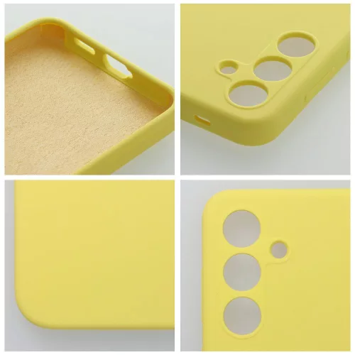 SILICONE 2mm vastag tok SAMSUNG S25 Ultra - Sárga