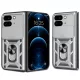 Modern Ütésálló Telefontok Állvánnyal és Kamera Védelemmel Google Pixel 9 Pro Fold - Szürke
