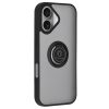 Techsuit - Glinth Ütésálló Gyűrűs tok - iPhone 17 Pro Max - Fekete